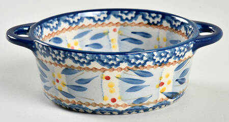 Old World Blue 10 Oz Individual Casserole No Lid