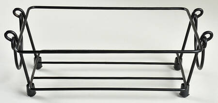 Old World Blue Metal Stand for 10" Rectangular Baker