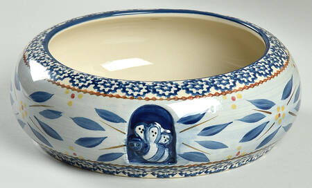 Old World Blue 1.5 Quart Bowl for Beehive Canister