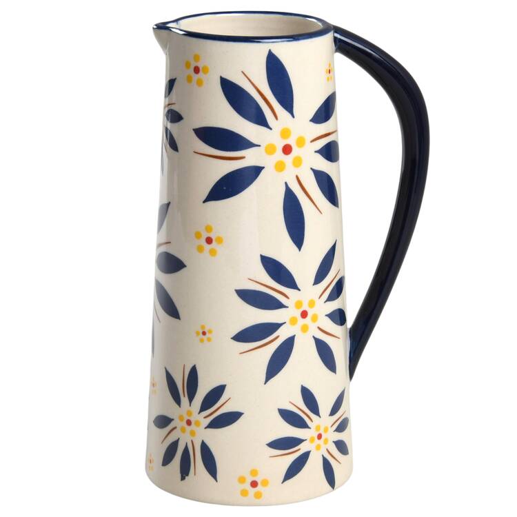 Old World Blue 16 Oz Pitcher