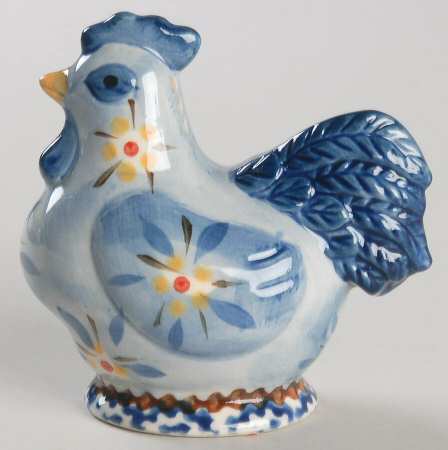 Old World Blue Figural Pepper Shaker