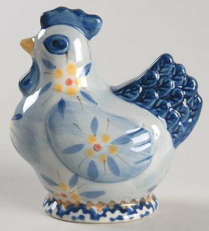 Old World Blue Figural Salt Shaker