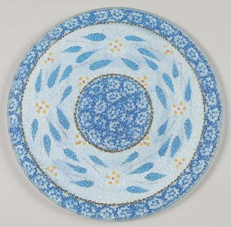 Old World Blue Glass Trivet for 9" Round Baker