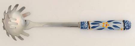 Old World Blue Pasta Server