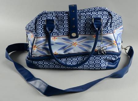 Old World Blue Thermal Casserole Tote