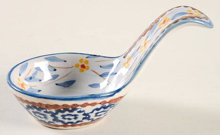 Old World Blue Dip Spoon