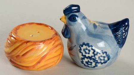 Old World Blue Figural Salt and Pepper Set
