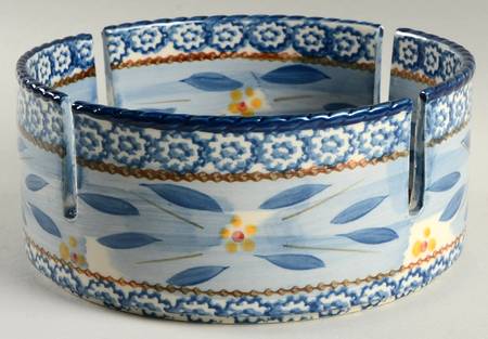 Old World Blue Warmer Stand  (For Tea Pot)