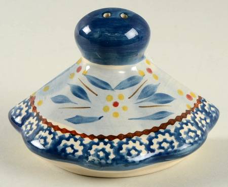 Old World Blue Salt Shaker for Christmas Tree Stacking Set