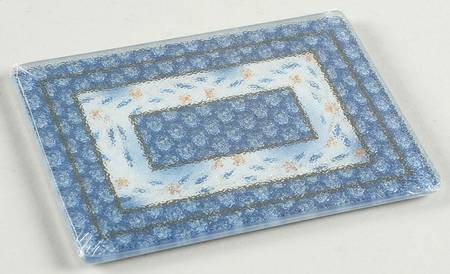 Old World Blue Glass Trivet for 7" Rectangular Baker