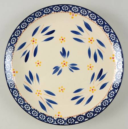 Old World Blue Coupe Dinner Plate
