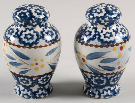 Old World Blue Salt & Pepper Set
