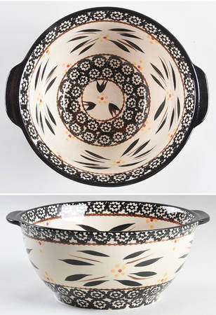Old World Black 8" Mixing Bowl