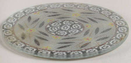 Old World Black Round Glassware Trivet