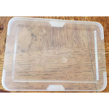 Old World Black Tabless Plastic Storage Cover for 7" Rect Baker