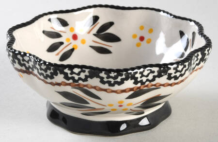 Old World Black 5" Nesting Pedestal Bowl