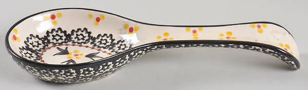 Old World Black Spoon Rest/Holder (Holds 1 Spoon)