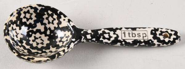 Old World Black 1 Tablespoon Ceramic Measuring Spoon