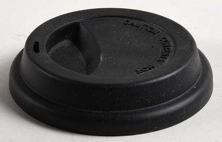 Old World Black Silicone/Plastic Lid for Travel Tumbler