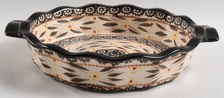 Old World Black 10" Pie Baking Plate