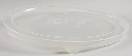Old World Black Tabless Plastic Storage Cover for 10" Oval Baker