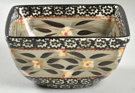 Old World Black 6" Square Mixing Bowl
