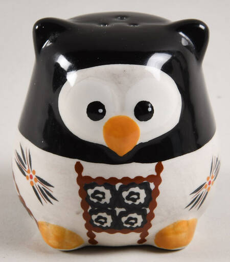 Old World Black Figural Pepper Shaker