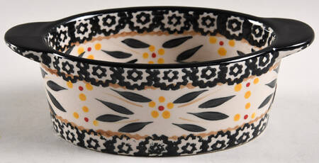 Old World Black 9 Oz Individual Oval Casserole No Lid