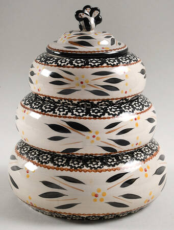 Old World Black Beehive Canister