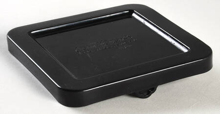 Old World Black Plastic Lid for Individual Square Baker