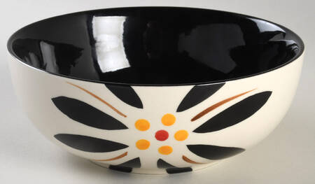 Old World Black Soup/Cereal Bowl