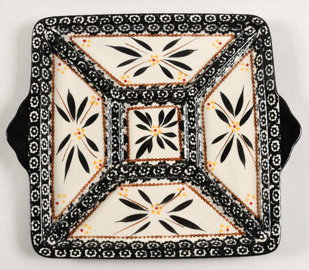 Old World Black 11" Square Tray