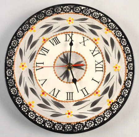 Old World Black Clock Plate