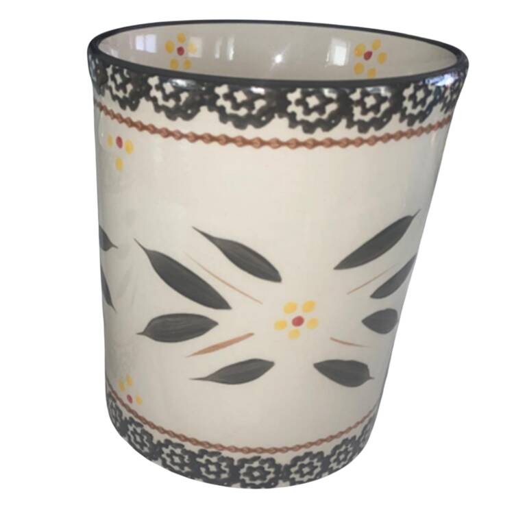 Old World Black Medium Centertaining Canister No Wood Lid
