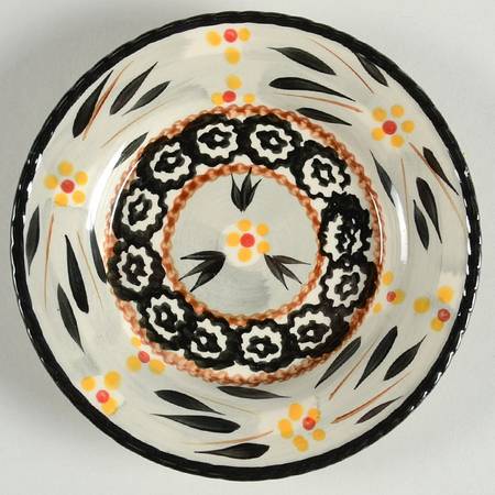 Old World Black Bread & Butter Plate