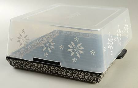 Old World Black (4 Piece) Microwave Grill Set (Tray, Insert & Lid)