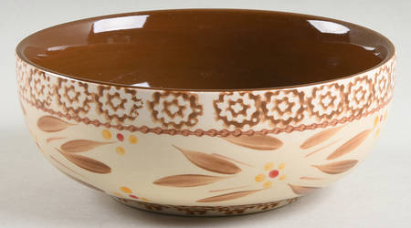 Old World Brown Soup/Cereal Bowl by Temp-Tations