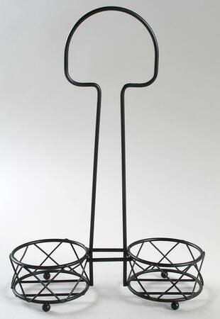 Old World Brown Metal Holder for Oil & Vinegar Drizzle Jars by Temp-Tations