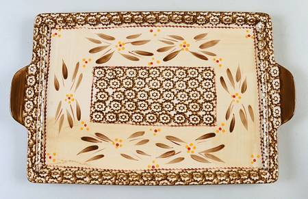 Old World Brown 15" Rectangular Tray by Temp-Tations