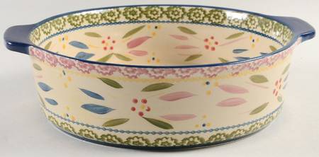 Old World Confetti 11" Round Handled Baker by Temp-Tations