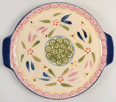 Old World Confetti 11" Round Lid-It (Trivet,Tray,Baker Lid) by Temp-Tations