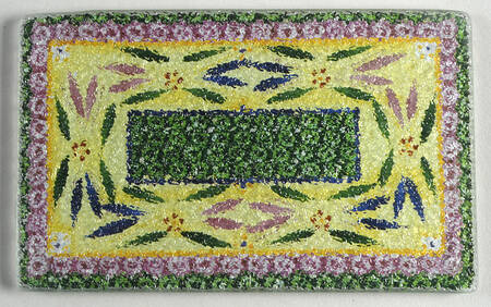 Old World Confetti Glass Trivet for 10" Rectangular Baker by Temp-Tations