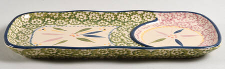 Old World Confetti 12" Rectangular Snack Tray