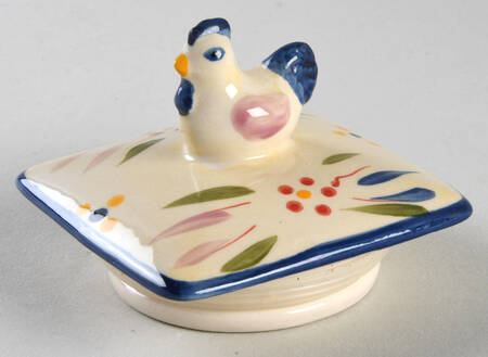 Old World Confetti Lid with Seal Ring for Small Canister