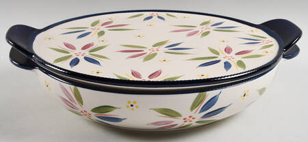 Old World Confetti 3.5 Qt Round Covered Baker by Temp-Tations