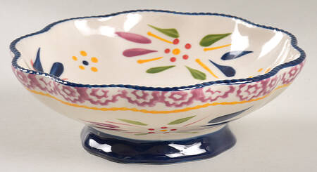 Old World Confetti 6" Nesting Pedestal Bowl by Temp-Tations