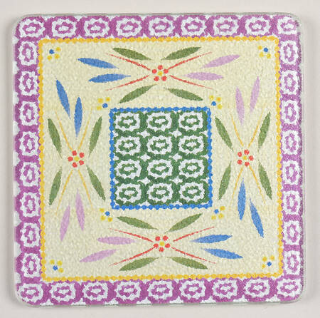 Old World Confetti Glass Trivet for 7" Square Baker by Temp-Tations