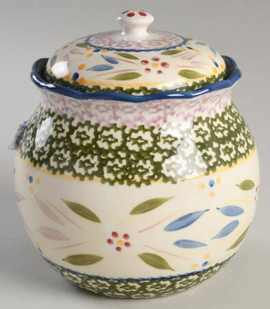 Old World Confetti Small Canister & Lid by Temp-Tations
