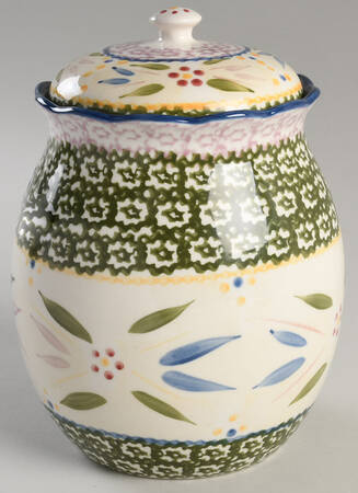 Old World Confetti Medium Canister & Lid by Temp-Tations