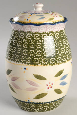 Old World Confetti Large Canister & Lid